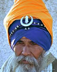 sikh with crescent moon