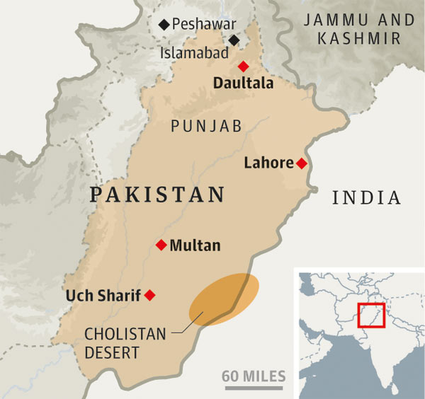 Pakistan, Punjab map