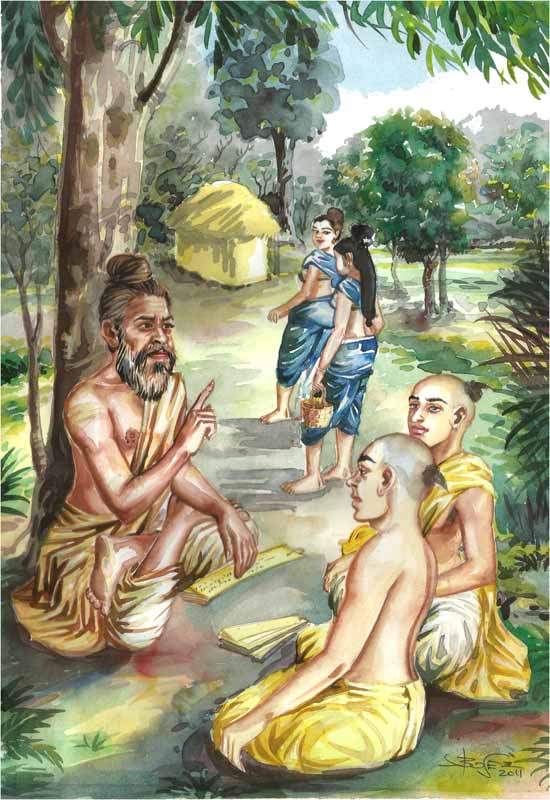 GURUKULAM Water color 10x13in