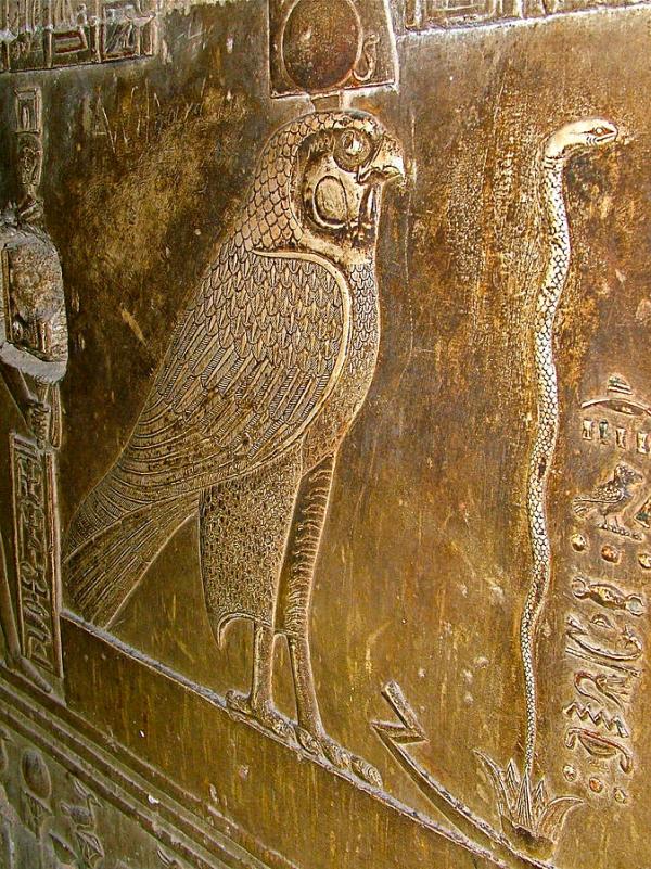 falcon,snake,temple-of-hathor
