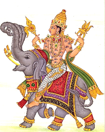 indra on elephant
