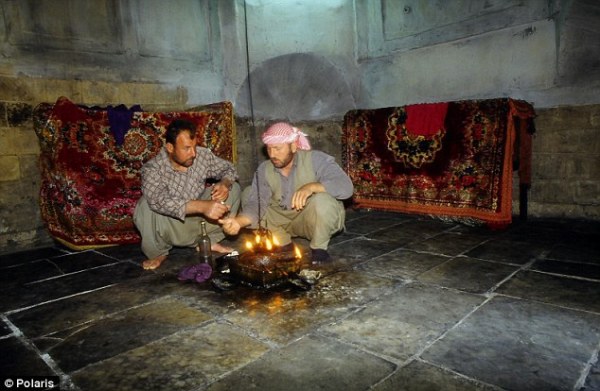 yazidi oil burning for saints