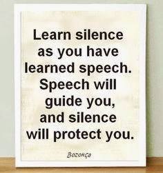 learn silence