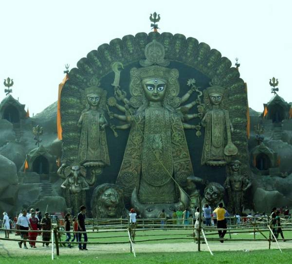 durga idol, kokatta