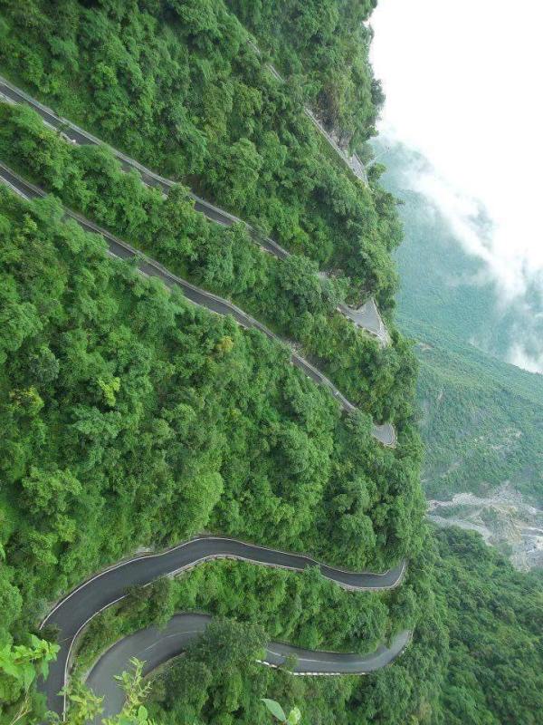 hairpin bends, ghat section
