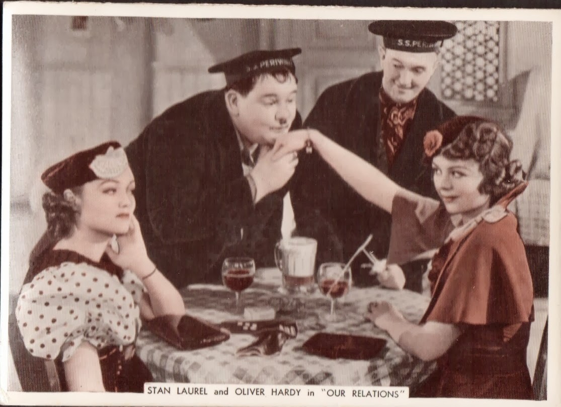 Laurel and Hardy card