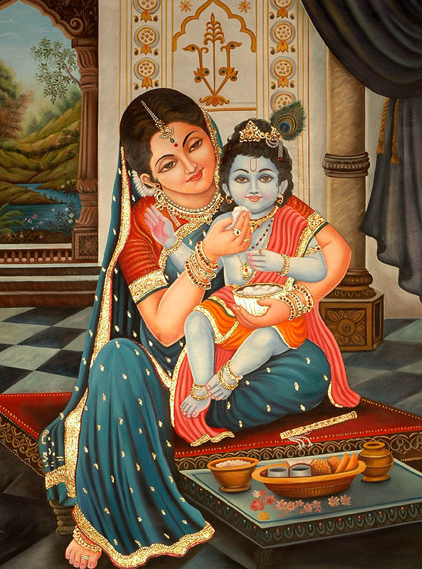 yasotha feeding krishna,fb
